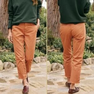 Frank and Eileen wicklow italian chino cotton pant Toffee Brown 6